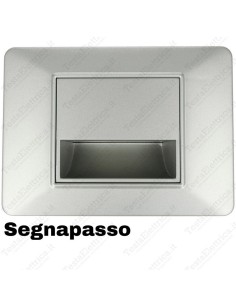 Segnapassi LED cornice grigia compatibile 503 plana