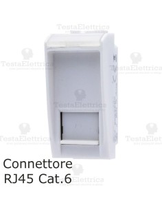 connettore rj45 compatibile con serie LivingLight Bianca