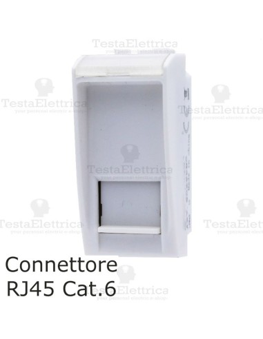 connettore rj45 compatibile con serie LivingLight Bianca