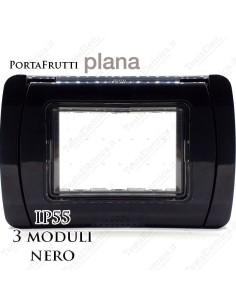 Coperchio 3 posti IP55 compatibile Vimar Plana