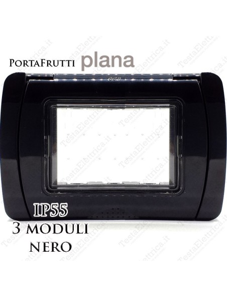 Coperchio 3 posti IP55 compatibile Vimar Plana