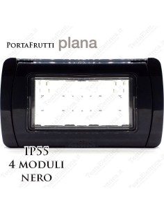 Coperchio 4 posti IP55 compatibile Vimar Plana