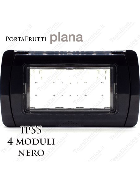 Coperchio 4 posti IP55 compatibile Vimar Plana