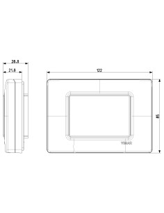 Vimar 14943 Calotta ip55 Grigio 3 moduli Plana Arkè Eikon  2