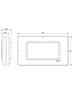 Calotta 4 posti IP55 grigio Vimar Plana Arkè Eikon 2