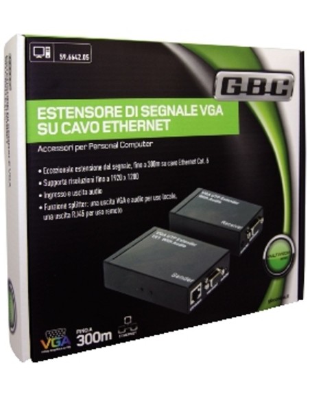 VGA  extender 300 Metri Gbc