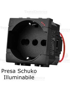 Presa std tedesco italiano luminosa compatibile bticino living international