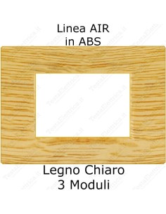 bticino axolute air compatibile placca legno chiaro