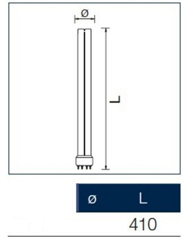 Lampada led 2G11  4 pin 15W 220V  6500k NG