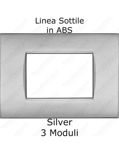 placca compatibile bticino living light AIR silver