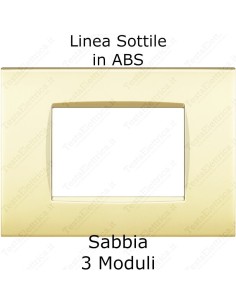 placca compatibile bticino living light AIR sabbia