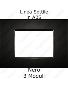 placca compatibile bticino living light AIR nera