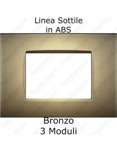 placca compatibile bticino living light AIR Bronzo