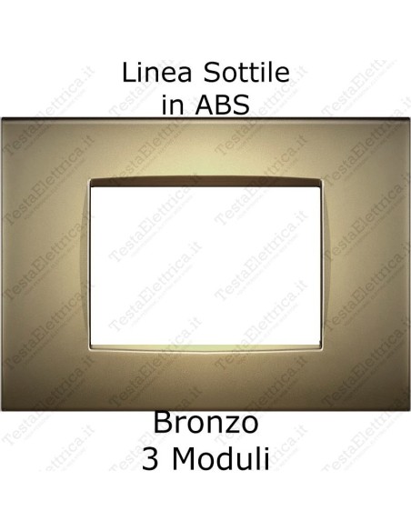 placca compatibile bticino living light AIR Bronzo