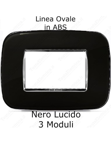 Placca Nera per serie Bticino Living Light