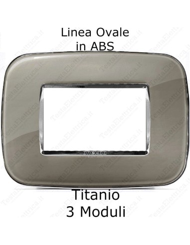 Placca Titanio per serie Bticino Living Light