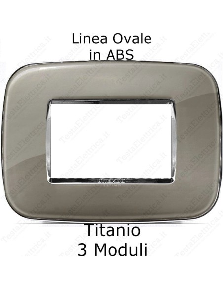 Placca Titanio per serie Bticino Living Light