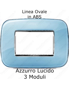 Placca Azzurra per serie Bticino Living Light