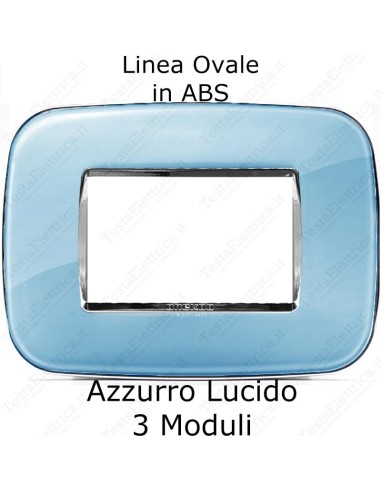 Placca Azzurra per serie Bticino Living Light