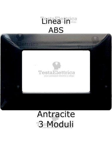 Placca in ABS Antracite compatibile con serie Bticino Matix