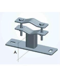 Zanca tipo "Emilia" A 15 cm per fissaggio pali a muro ztl0007