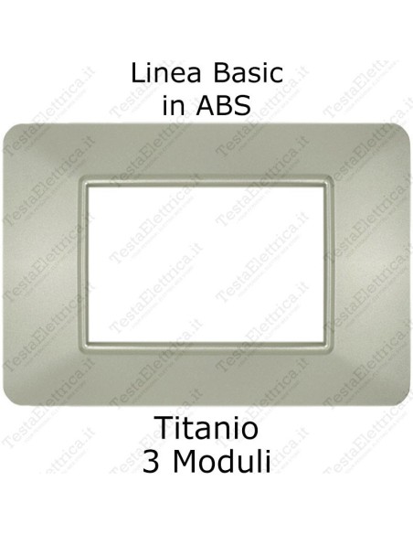 placca titanio compatibile vimar plana