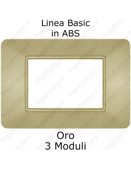 placca oro compatibile vimar plana