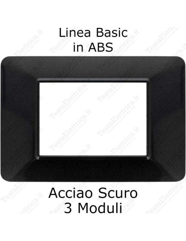 placca antracite compatibile vimar plana