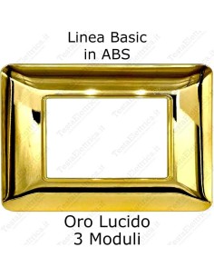 placca  oro lucido compatibile vimar plana
