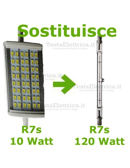 Lampada Led R7s 117 mm 10 W Digilamp