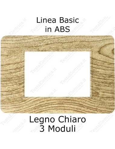 placca Legno Chiaro  compatibile vimar plana