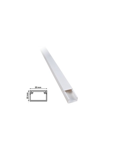 Canalina bianca 20x10 2 metri