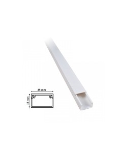 Canalina bianca 25x16 2 metri 2