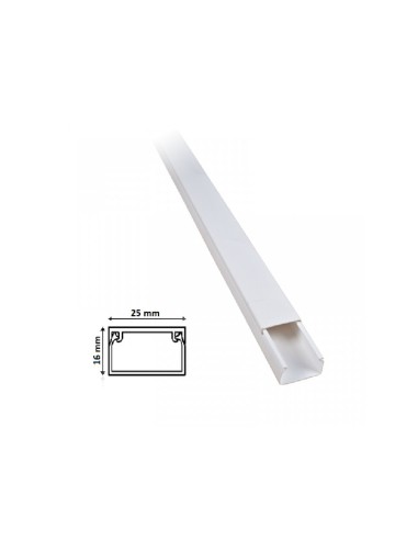 Canalina bianca 25x16 2 metri