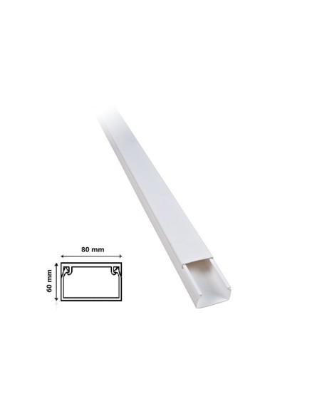 Canalina bianca 80x60 2 metri