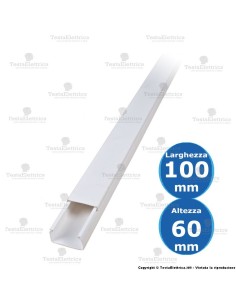 Canalina bianca 100x60 2 metri