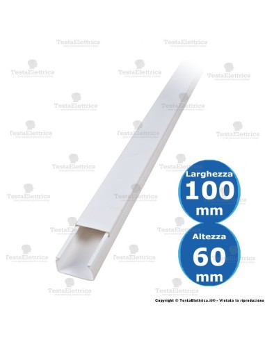 Canalina bianca 100x60 2 metri