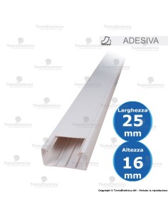 Canalina adesiva 25x16 2 metri 