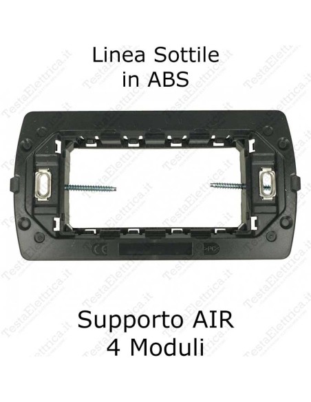 Supporto compatibile placche bticino living light AIR ln4704c