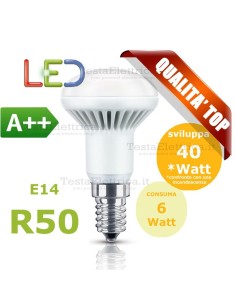 Lampada a led reflector R50 E14 6 W Wiva