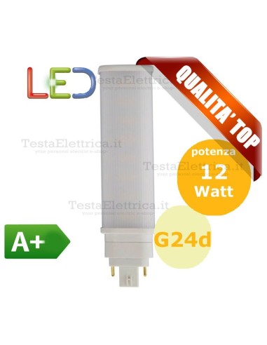 Lampada led G24  2 pin Pro FL D 12W 220V  4000k Wiva