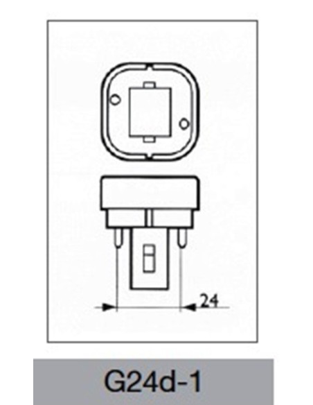 Lampada led G24  2 pin Pro FL D 12W 220V  4000k Wiva