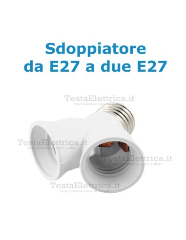 Adattatore doppio E27 