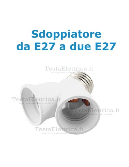 Adattatore doppio E27 