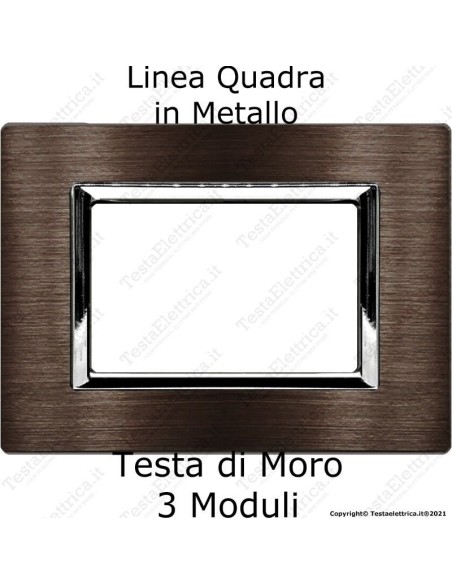 placca compatibile vimar plana colore Testa di Moro