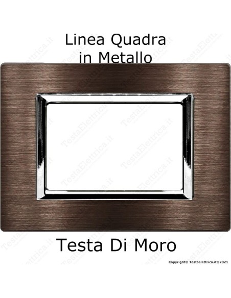 placca compatibile vimar plana colore Testa di Moro