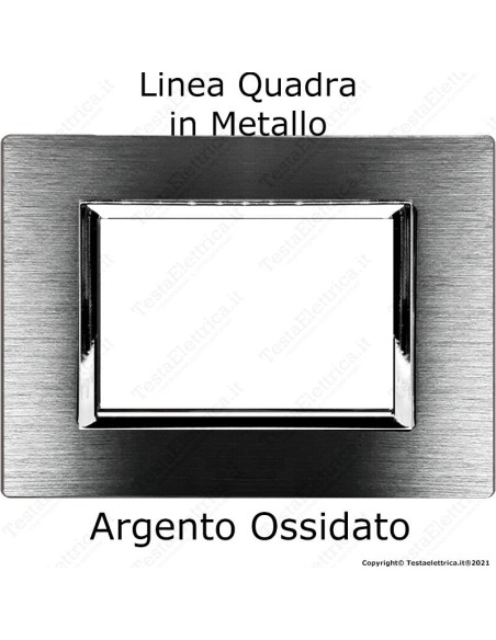 placca in metallo vimar plana compatibile