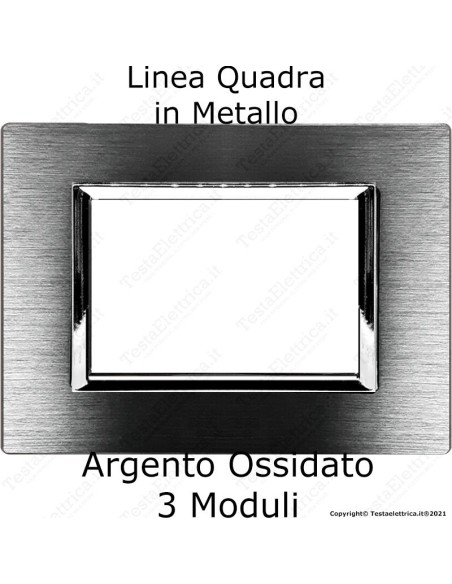 placca in metallo vimar plana compatibile