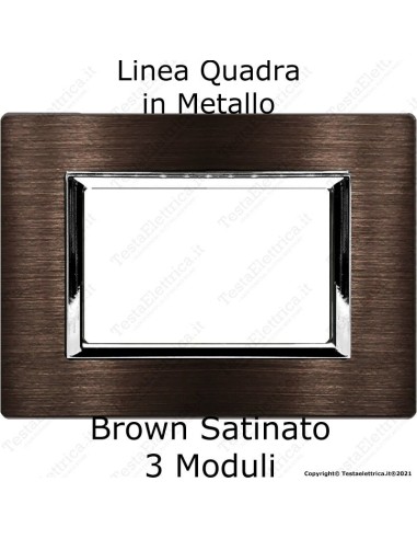 placca bticino matix in metallo