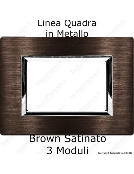 placca bticino matix in metallo